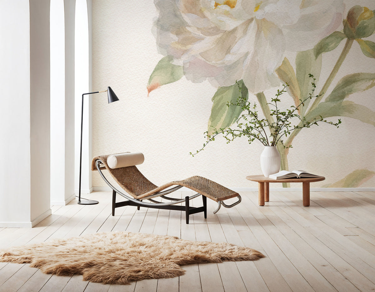 Garden Peony Mural Wallpaper - room preview 05