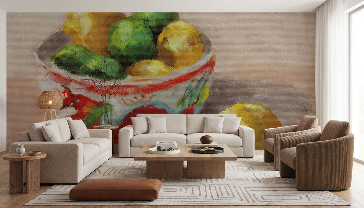 Citrus in Dragon Bowl Mural Wallpaper - room preview 05