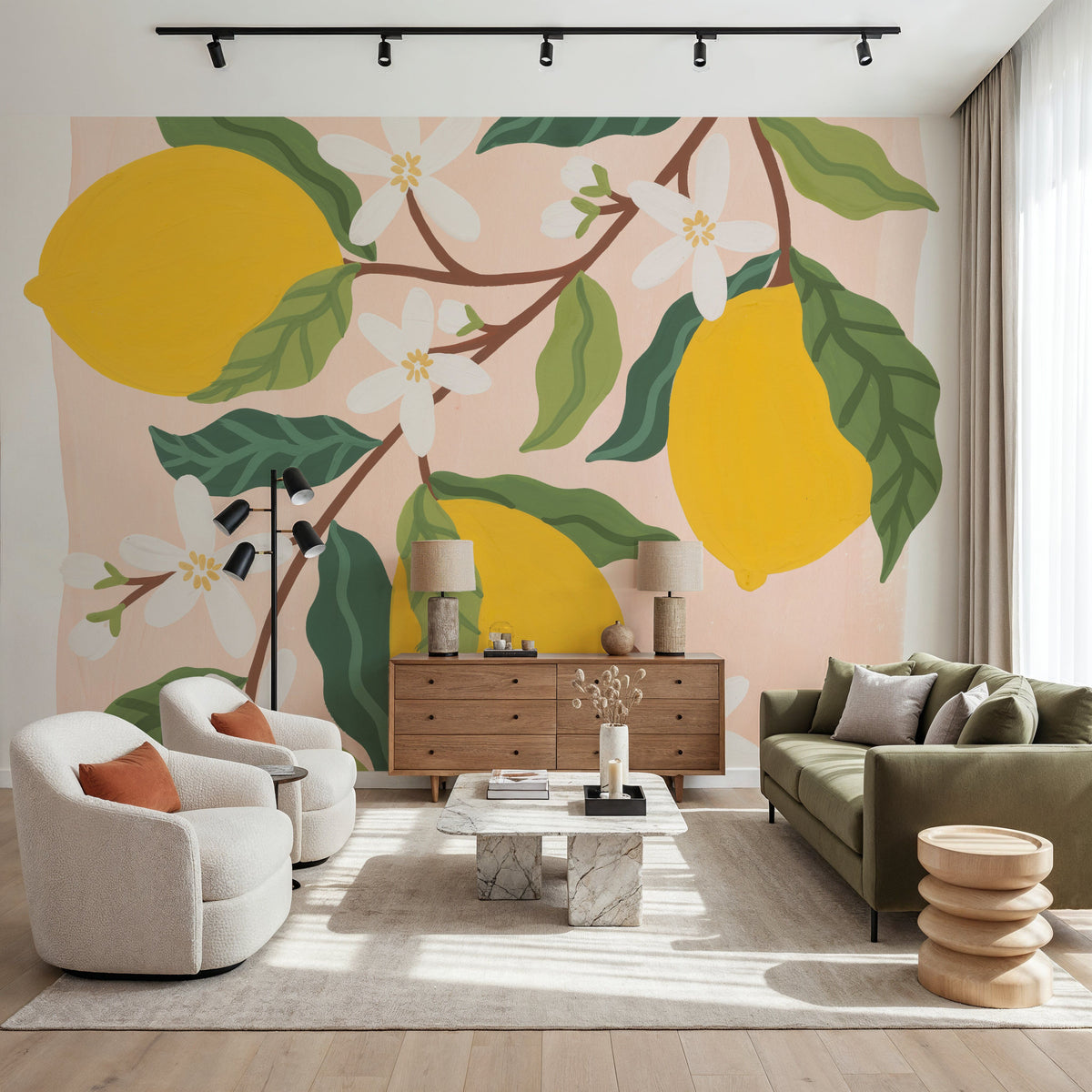 Marche Aux Fruits II Mural Wallpaper - room preview 05
