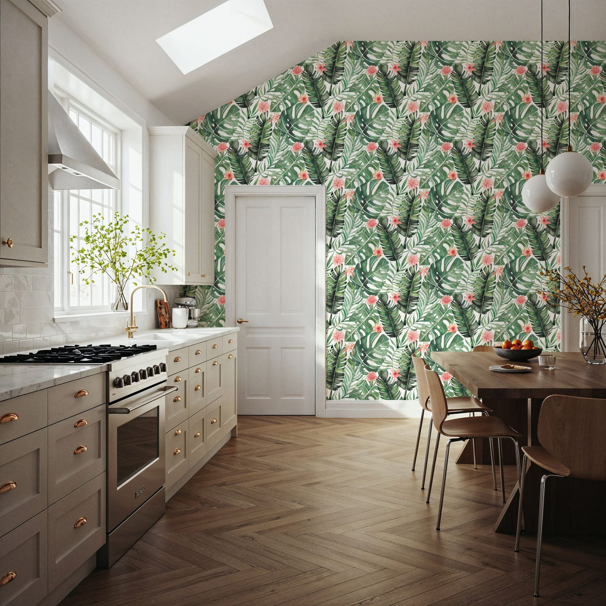 Paradise Foliage Mural Wallpaper - room preview 05