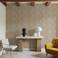 Swaying Lines, Beige Mural Wallpaper - room preview 05