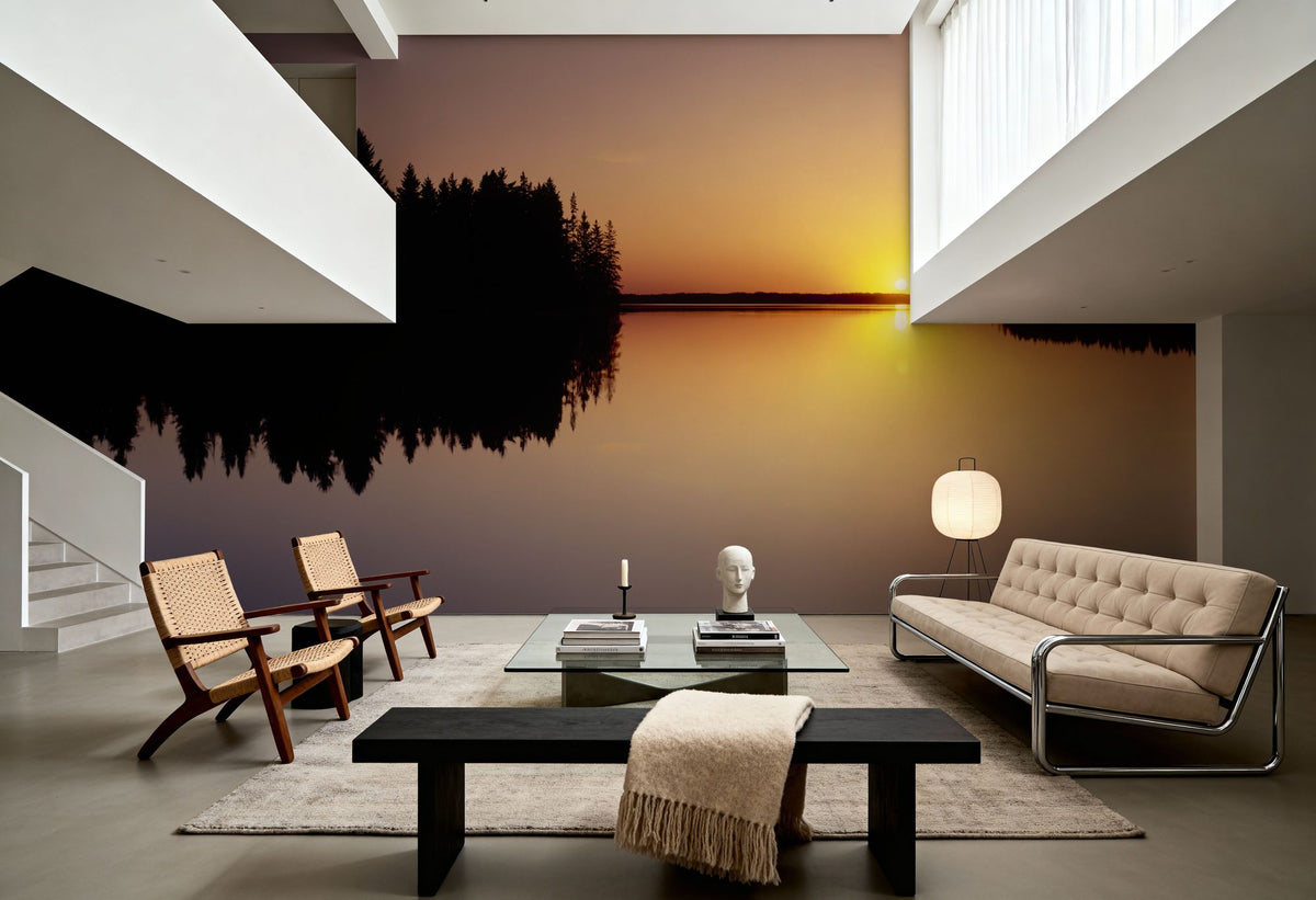 Twilight Reflection Mural Wallpaper - room preview 05