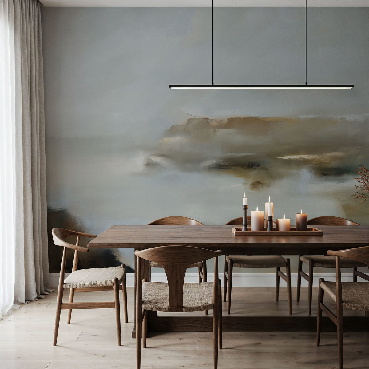 Coastal Reverie Mural Wallpaper - Neutral Tone - room preview 05
