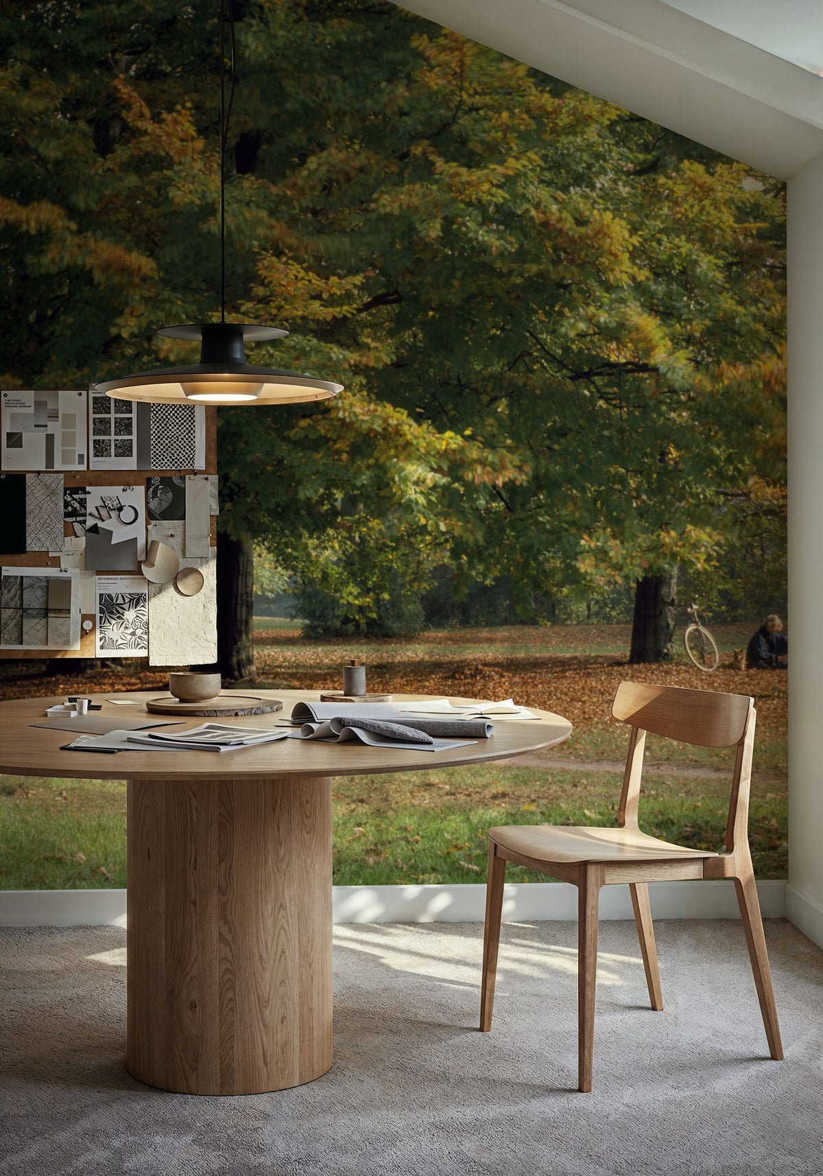 Autumn Bicycle Haven Mural Wallpaper - room preview 05