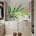 Colorful Tropical Leaf II Mural Wallpaper - room preview 05