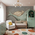 Dreaming Whale & Bear Mural Wallpaper - room preview 05
