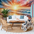 Ocean Twilight Mural Wallpaper - room preview 05