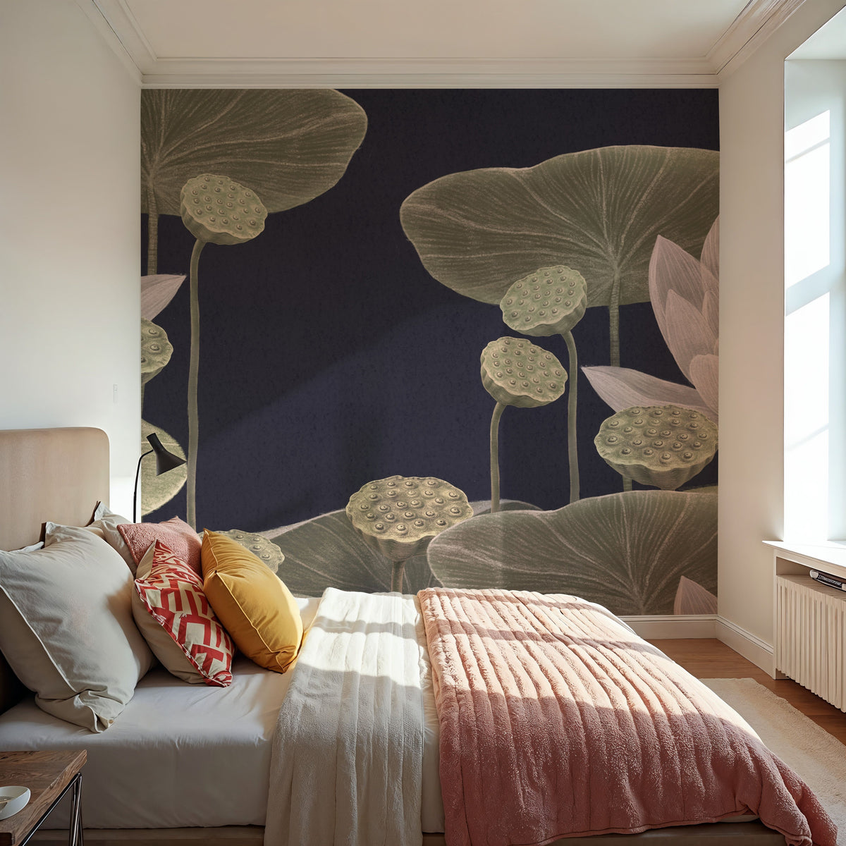 Lotus Bloom Mural Wallpaper - room preview 05