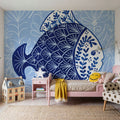 Coastal Chinoiserie III Mural Wallpaper - room preview 05