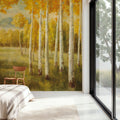 Aspen Birches Mural Wallpaper - room preview 05