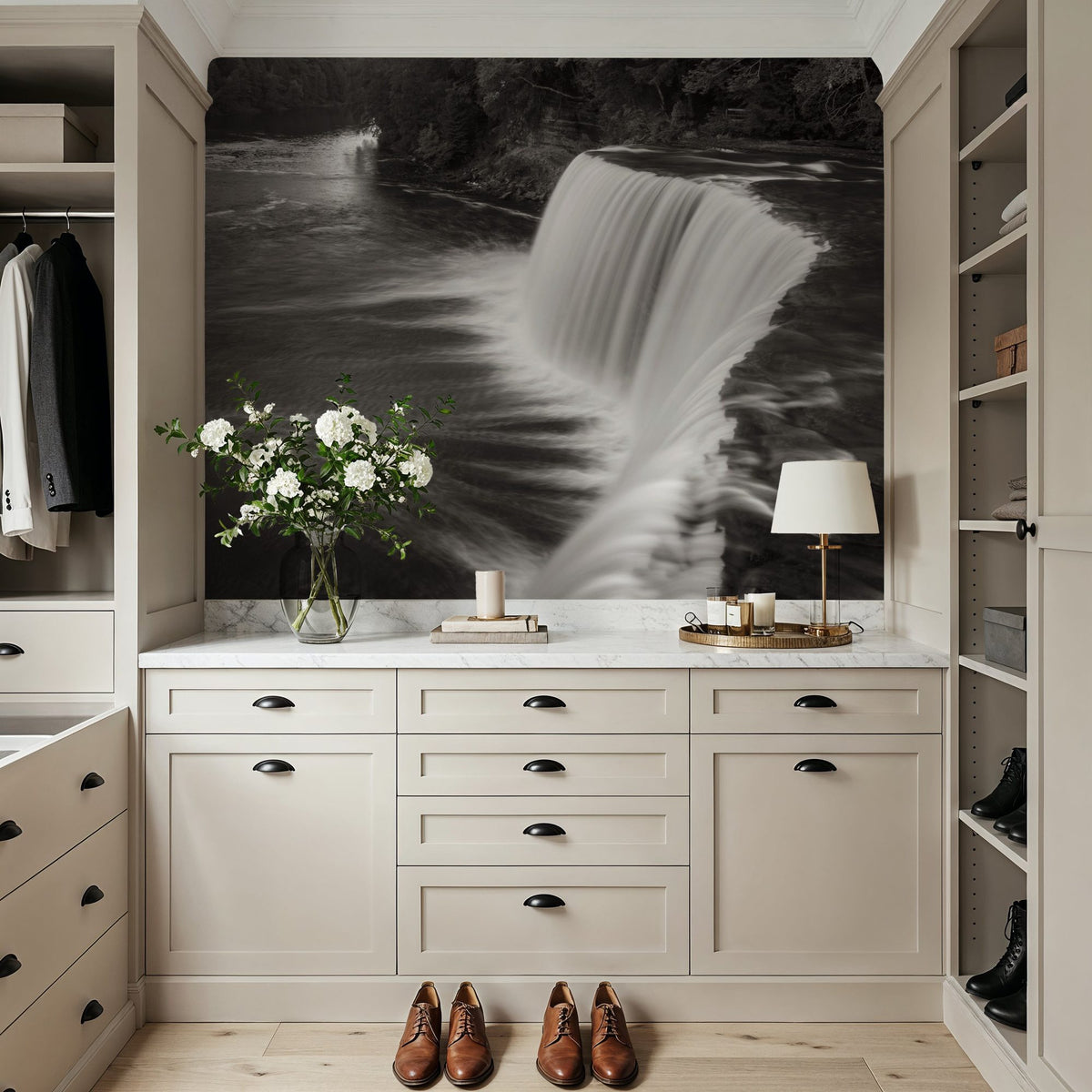 Tahquamenon Falls Mural Wallpaper - room preview 05
