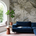 Peony Study - Chalk Mural Wallpaper - room preview 05