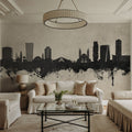 Tirana Skyline Concrete Mural Wallpaper - room preview 05