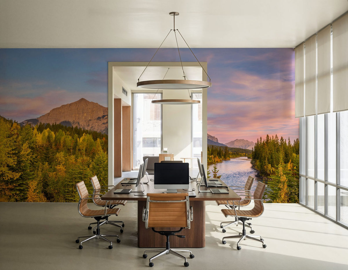Bow River Watch Mural Wallpaper - room preview 05