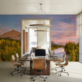 Bow River Watch Mural Wallpaper - room preview 05