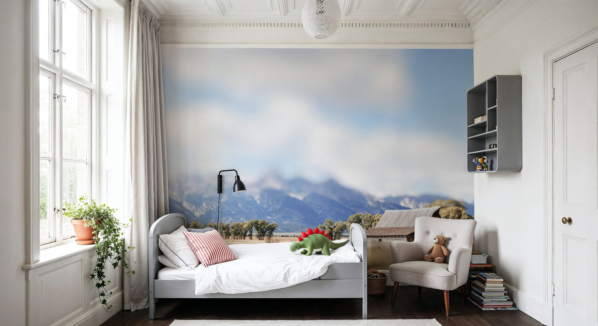 Mountain Bed Mural Wallpaper - room preview 05