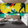 Soccer Post Goal Mural Wallpaper - room preview 05