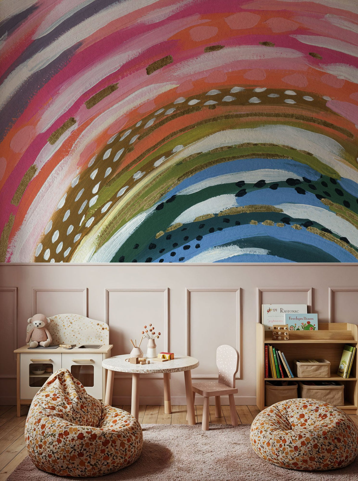 Rainbow Splash Mural Wallpaper - room preview 05