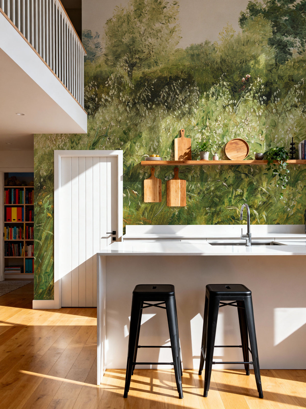 Meadow Whisper, Chlorophyll Mural Wallpaper - room preview 05