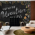 Woodland Whimsy I Black Mural Wallpaper - room preview 05