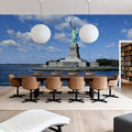 Clouds Over the Statue of Liberty Mural Wallpaper - room preview 05