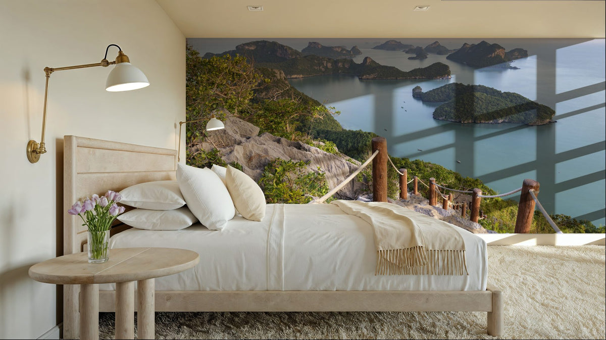 Coastal Stairway Mural Wallpaper - room preview 05