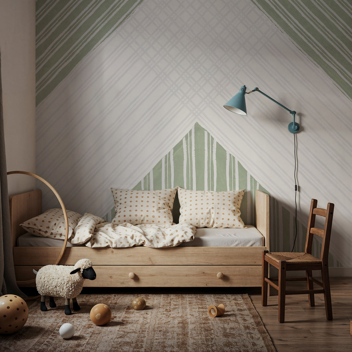 Geo Abstract III Mural Wallpaper - room preview 05