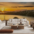 Emerald Sunrise Mural Wallpaper - room preview 05