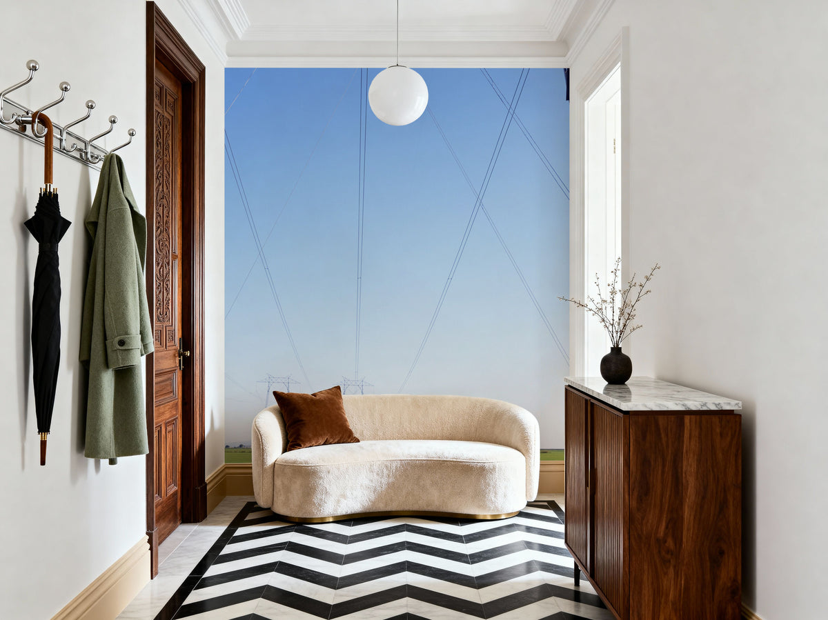 Fields of Power Mural Wallpaper - room preview 05