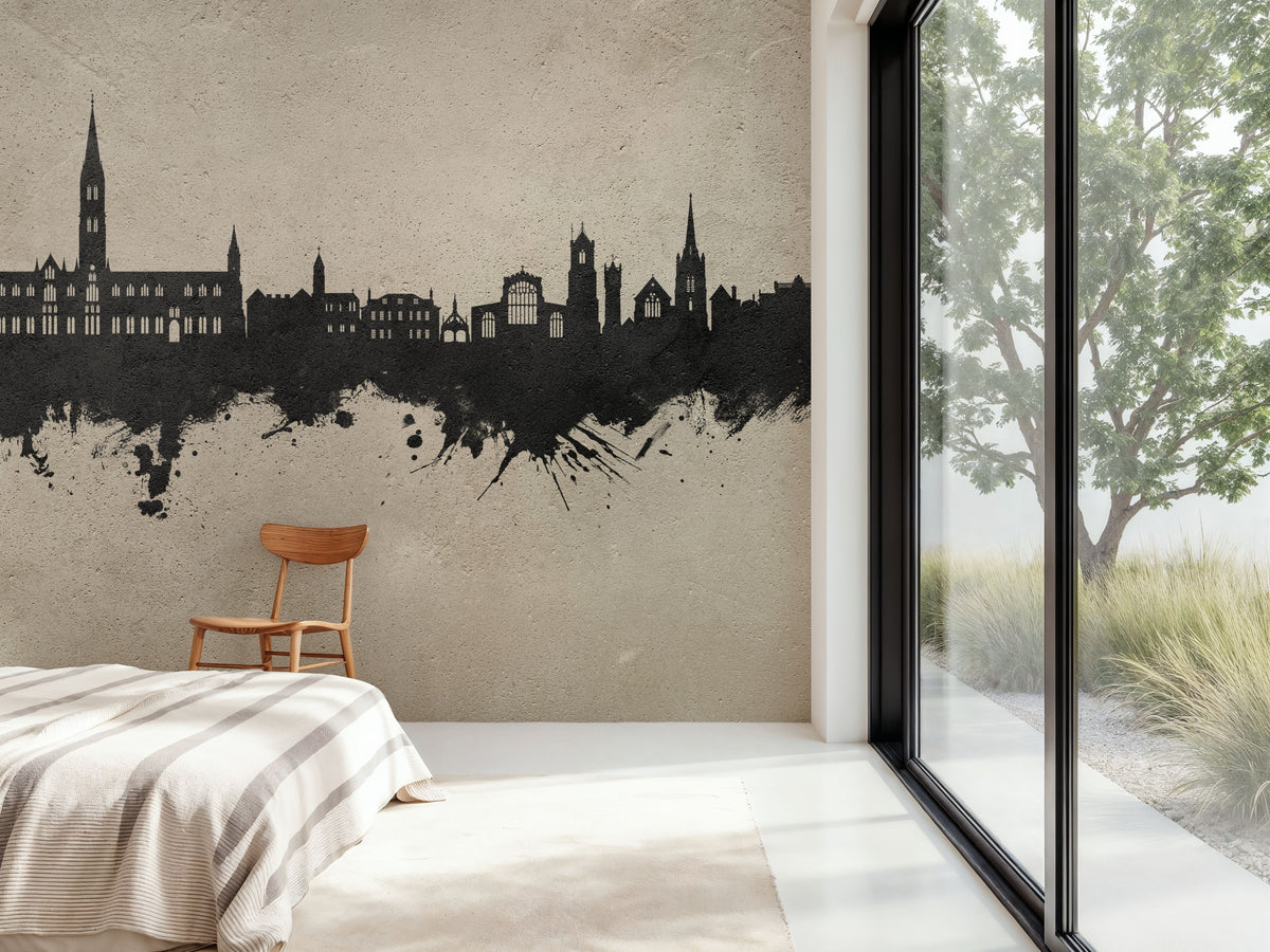 Salisbury England Skyline Concrete Mural Wallpaper - room preview 05