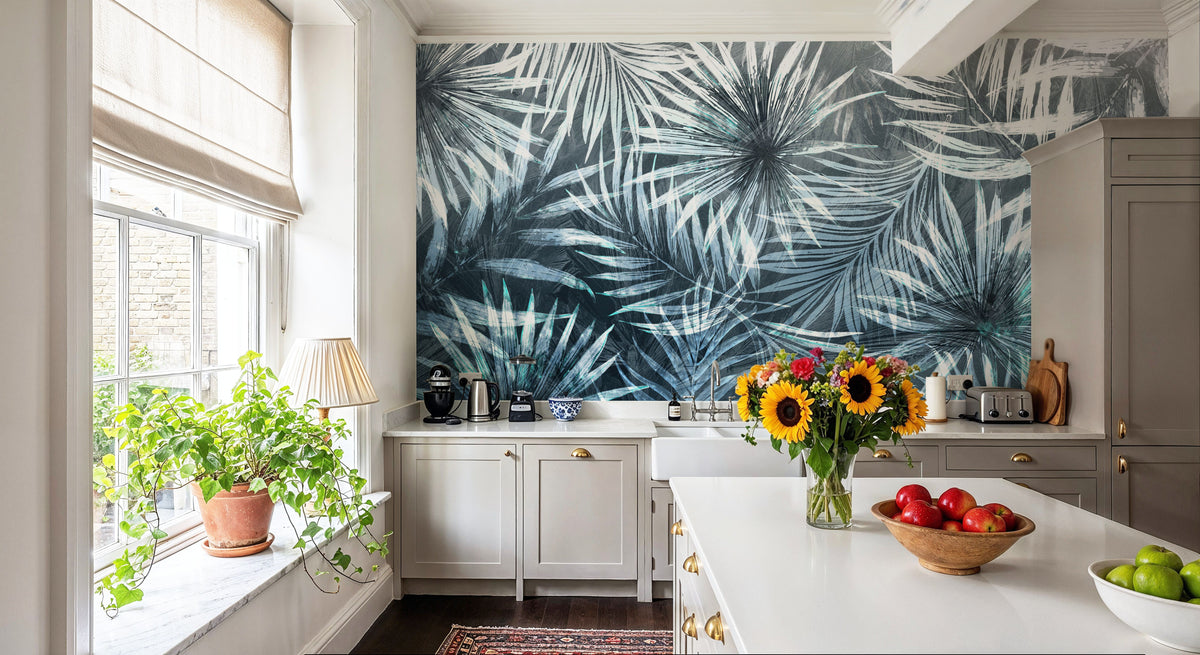 Tiger Leaves Mural Wallpaper - room preview 05