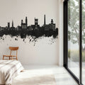 Paisley Skyline Black & White Mural Wallpaper - room preview 05