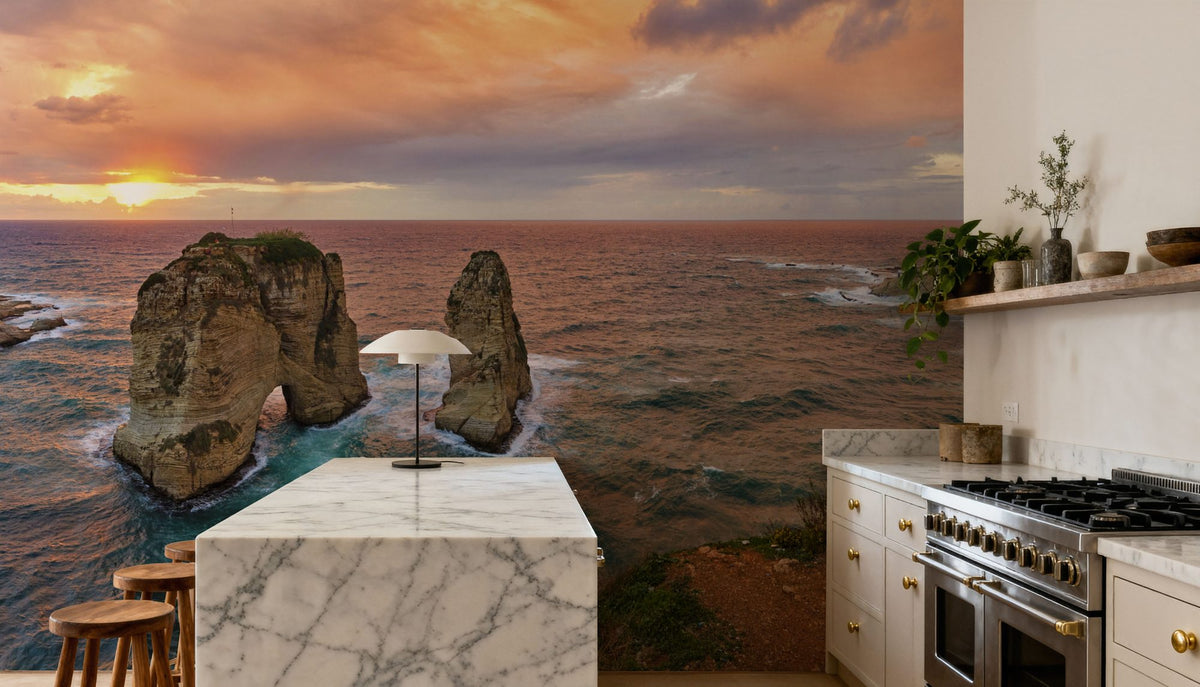 Sunset Sentinels Mural Wallpaper - room preview 05