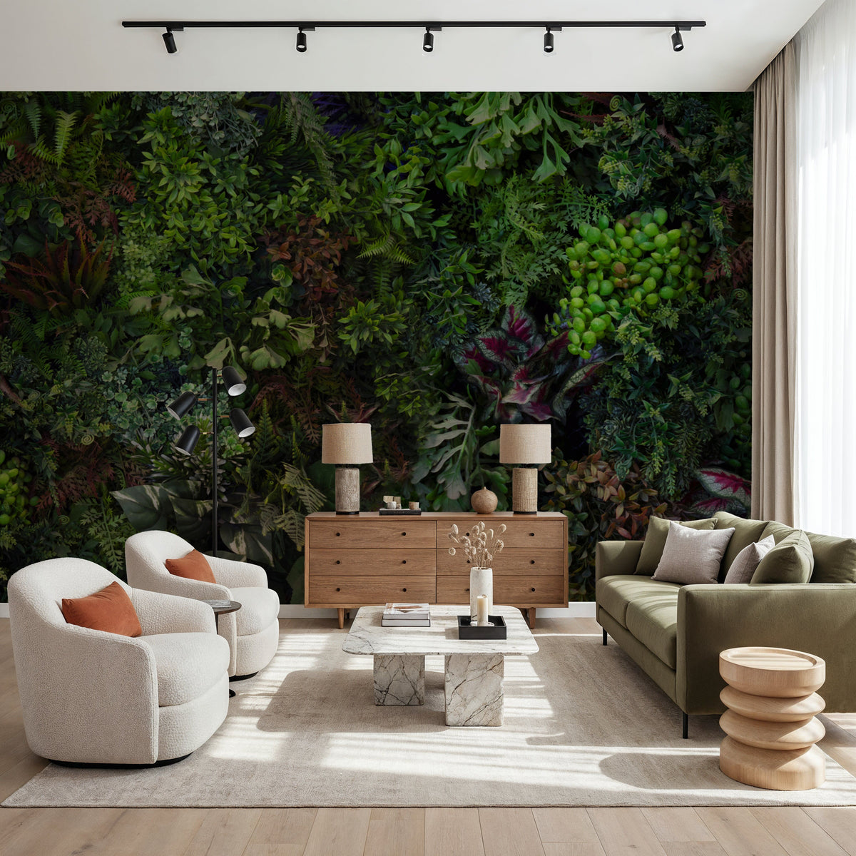 Botanical Eco Herbs Mural Wallpaper - room preview 05