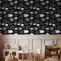 Sky Is the Limit Black Mural Wallpaper - room preview 05