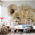 Peekaboo Baby Lion Mural Wallpaper - room preview 05