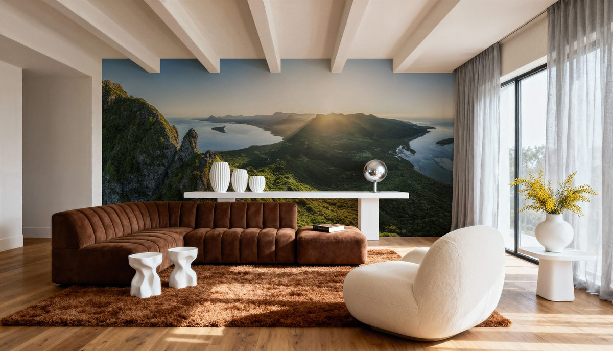 Le Morne Brabant Mountain Mural Wallpaper - room preview 05