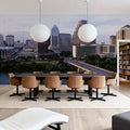 Riverside Metropolis Mural Wallpaper - room preview 05