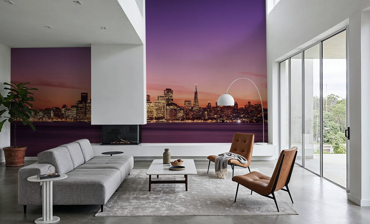 Metropolitan Twilight Mural Wallpaper - room preview 05