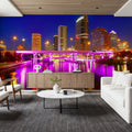 Tampa Skyline Mural Wallpaper - room preview 05
