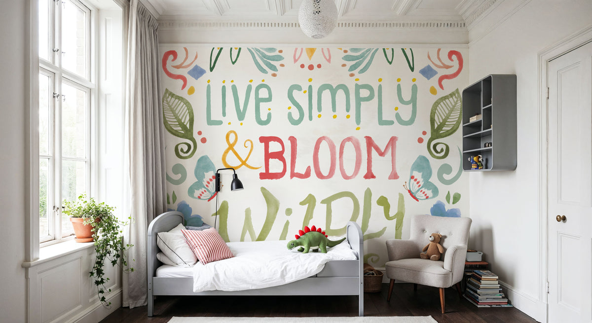 Wild Blooms V Mural Wallpaper - room preview 05