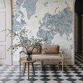 World Map Cities - Jacques Mural Wallpaper - room preview 05