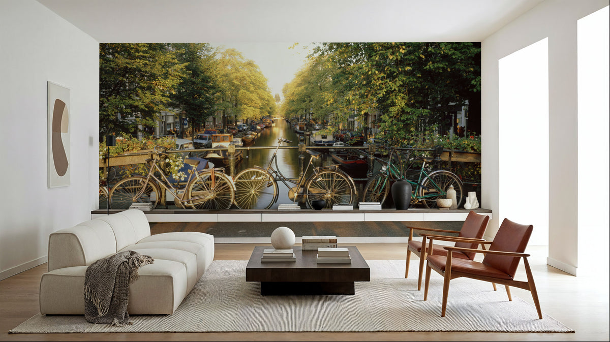 Canal Crossing Amsterdam Mural Wallpaper - room preview 05