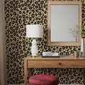Leopard Skin Grrrrrr on Repeat Mural Wallpaper - room preview 05