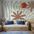 Fern and Flower Mural Wallpaper - room preview 05