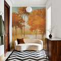 Autumn Lake Light Mural Wallpaper - room preview 05