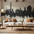 Northampton England Skyline Concrete Mural Wallpaper - room preview 05