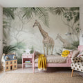 Giraffe Stroll Mural Wallpaper - room preview 05