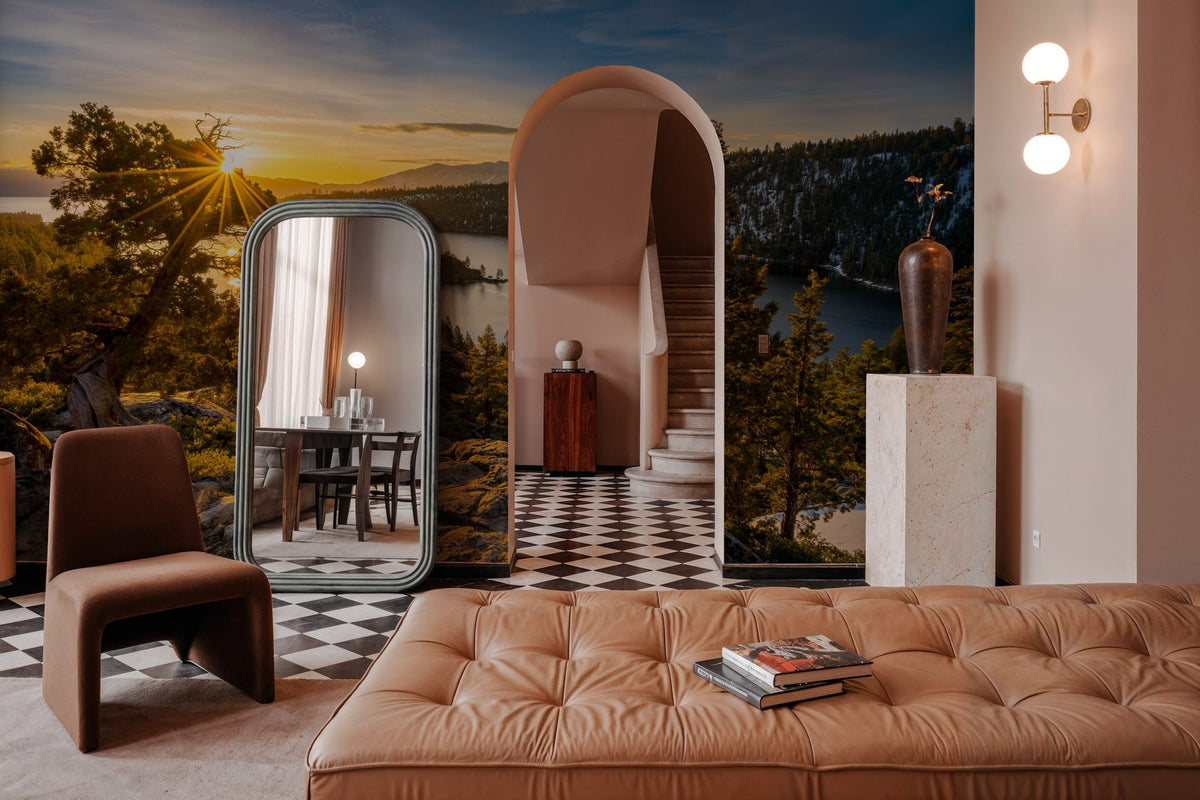 Tahoe Sunrise Mural Wallpaper - room preview 05