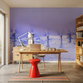 Wind Farm in Winter Mural Wallpaper - room preview 05